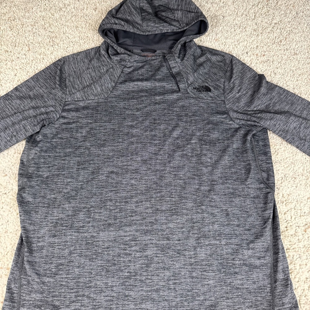 The North Face Flashdry XD Gray Heathered Lightweight Hoodie Men's Large